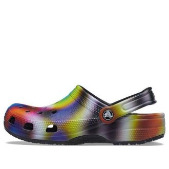 Crocs Renkli Crocs Plaj Unisex Çok Renkli Siyah Sandalet 207556-0C4