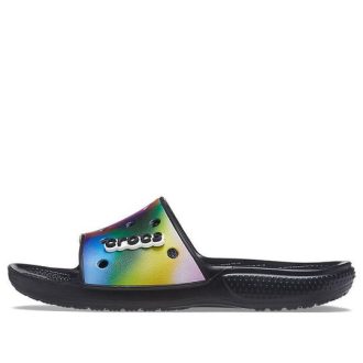Crocs Renkli Günlük Unisex Çok Renkli Siyah Terlik 207557-0C4