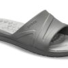 Crocs Reviva Cozy Kaymaz Düz Spor Terlikleri Unisex Gri 205546-0DV