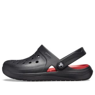 Crocs Reviva Plaj Sandaletleri Siyah Kırmızı 205852-0BU