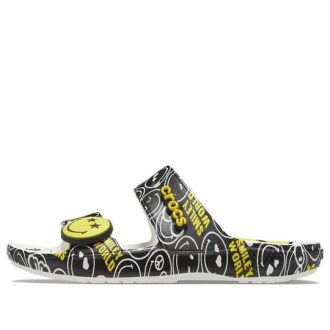 Crocs SmileyWorld x Klasik Sandalet “Siyah Beyaz” 207207-94S