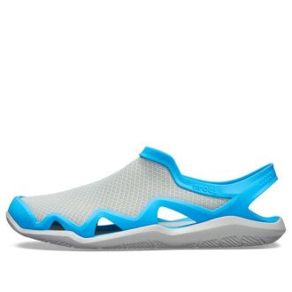 Crocs Swiftwater Mesh Wave Sandaletler “Gri Mavi” 205701-07X