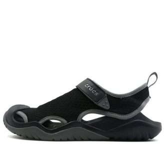 Crocs Swiftwater Sandaletler “Siyah Koyu Gri” 205289-001