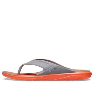 Crocs Swiftwater Wave Parmak Arası Terlik “Turuncu Gri” 206242-0EK