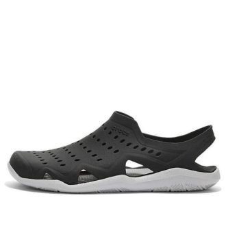 Crocs Swiftwater Wave Sandaletler “Wave Siyah İnci Beyazı” 203963-069