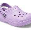 Crocs (TD) Crocs Klasik Astarlı Takunya “Mor” 207009-5PR
