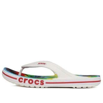 Crocs Tie Dye Desenli Parmak Arası Terlik Beyaz Unisex “Beyaz” 206358-94S