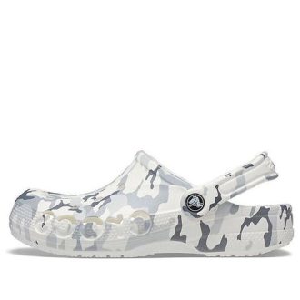 Crocs Unisex Bayaband Sandaletler – Beyaz Kamuflaj “Gri Beyaz” 206230-1D3