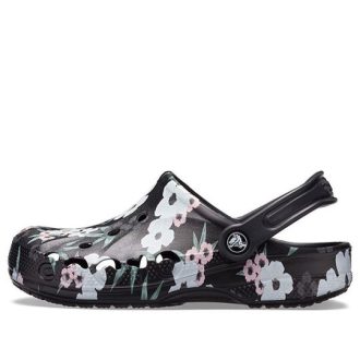 Crocs (WMNS) Baya Baskılı Ayakkabı “Tropikal Çiçekli Siyah” 205839-98F