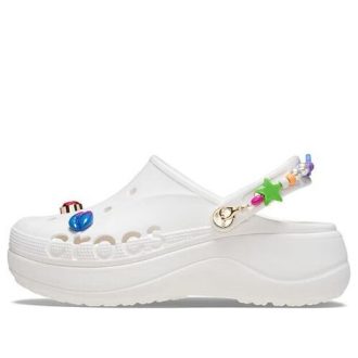 Crocs (WMNS) Baya Midsummer Platform Clugs “White Pink” 210091-1LI