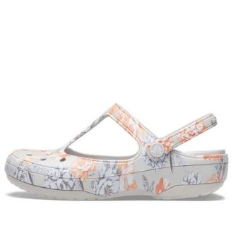 Crocs (WMNS) Beyaz Çiçekli Sandaletler 206525-96M