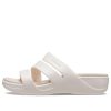 Crocs (WMNS) Boca Strappy Wedge Sandaletler “Beyaz” 207434-159