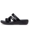 Crocs (WMNS) Boca Strappy Wedge Sandaletler “Siyah” 207645-001
