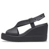 Crocs (WMNS) Brooklyn Cozy Kaymaz Spor Siyah Sandalet 206222-060