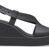 Crocs (WMNS) Brooklyn Cozy Kaymaz Spor Siyah Sandalet 206222-060