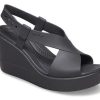 Crocs (WMNS) Brooklyn Cozy Kaymaz Spor Siyah Sandalet 206222-060