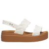 Crocs (WMNS) Brooklyn Dokuma Kamalı Sandaletler “Beyaz Kahverengi” 209977-0WV