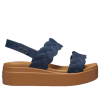 Crocs (WMNS) Brooklyn Dokuma Kamalı Sandaletler “Mavi Kahverengi” 209977-410