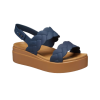 Crocs (WMNS) Brooklyn Dokuma Kamalı Sandaletler “Mavi Kahverengi” 209977-410