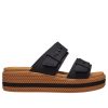 Crocs (WMNS) Brooklyn Dokuma Tokalı Sandaletler “Siyah Kahverengi” 209978-001