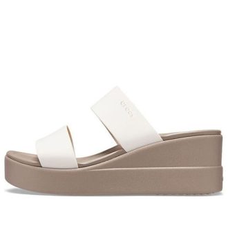 Crocs (WMNS) Brooklyn Hafif Mantar Grisi Sandaletler 206219-16T
