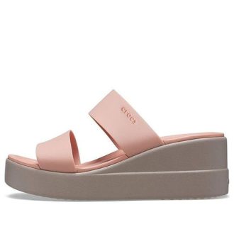 Crocs (WMNS) Brooklyn Hafif Soluk Pembe Sandaletler 206219-6RL