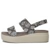 Crocs (WMNS) Brooklyn Kalın Tabanlı Günlük Sandaletler Gri 206453-93T