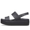 Crocs (WMNS) Brooklyn Kalın Tabanlı Günlük Siyah Sandaletler 206453-060