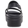 Crocs (WMNS) Brooklyn Kalın Tabanlı Günlük Siyah Sandaletler 206453-060