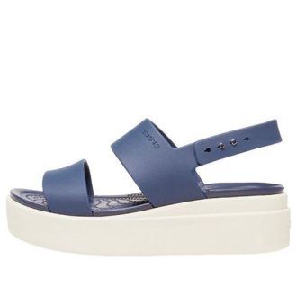 Crocs (WMNS) Brooklyn Kalın Tabanlı Sandaletler Mavi Gri “Mavi Gri” 206453-46K