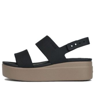 Crocs (WMNS) Brooklyn Kalın Tabanlı Siyah Sandaletler “Siyah” 206453-07H