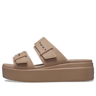 Crocs (WMNS) Brooklyn Sandal Alçak Kamalı “Latte” 207431-2Q9