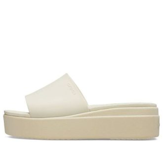 Crocs (WMNS) Brooklyn Slide “Beyaz Bej” 208728-2Y2