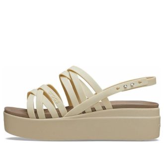 Crocs (WMNS) Brooklyn Strappy Alçak Kamalı “Kemik” 206751-2Y2