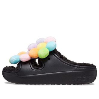 Crocs (WMNS) Classic Cozy Daisy Clogs “Siyah Çok Renkli” 209240-001