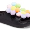 Crocs (WMNS) Classic Cozy Daisy Clogs “Siyah Çok Renkli” 209240-001