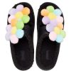 Crocs (WMNS) Classic Cozy Daisy Clogs “Siyah Çok Renkli” 209240-001
