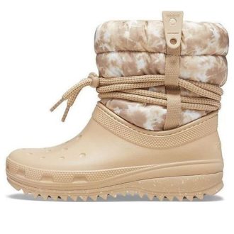 Crocs (WMNS) Classic Neo Puff Luxe Botlar “Bej Beyaz” 207312-2E9