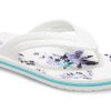 Crocs (WMNS) Crocband Flowers Parmak Arası Terlik Beyaz 206101-1C8