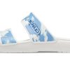 Crocs (WMNS) CrocsDiğer Spor Terlikleri “Beyaz Mavi” 207248-100