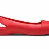 Crocs (WMNS) Düz Kırmızı Sandaletler 202811-8C1
