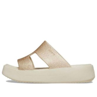 Crocs (WMNS) Getaway Platform H-Kayışlı Sandaletler “Beyaz Kahverengi” 209667-160