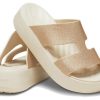Crocs (WMNS) Getaway Platform H-Kayışlı Sandaletler “Beyaz Kahverengi” 209667-160
