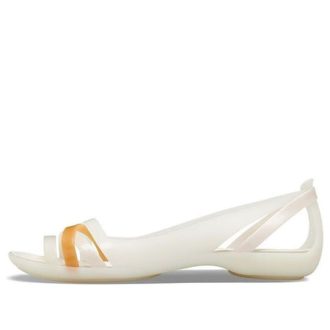 Crocs (WMNS) II Düz Beyaz Turuncu Sandaletler 204912-12U