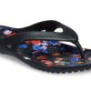 Crocs (WMNS) Kadee 2 Baskılı Flip Minimalist Günlük Parmak Arası Terlik Siyah 206866-001
