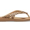Crocs (WMNS) Kadee ll Leopar Desenli Parmak Arası Terlik Kahverengi 206398-98R