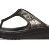 Crocs (WMNS) Kalın Tabanlı Siyah Bakır Parmak Arası Terlik 205604-0FG