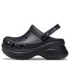 Crocs (WMNS) Küçük Balina Retro Crocs Kalın Tabanlı Siyah Sandaletler 206302-001