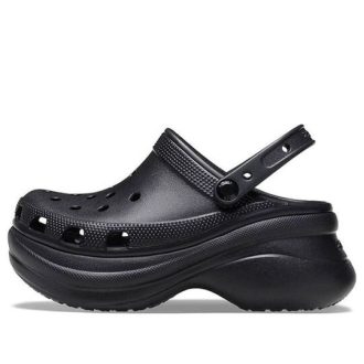 Crocs (WMNS) Küçük Balina Retro Crocs Kalın Tabanlı Siyah Sandaletler 206302-001