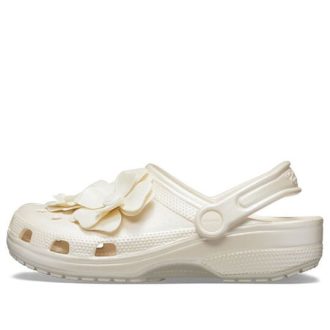 Crocs (WMNS) Klasik Clog 3D Çiçekli Beyaz Sandaletler 205587-159